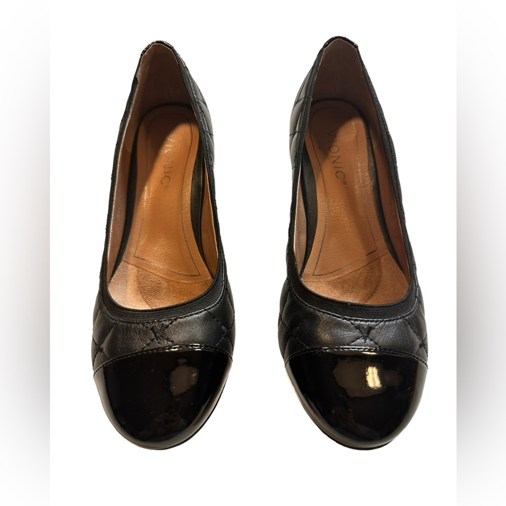 Vionic Ruby Pump Black Nappa Leather/Patent - image 5